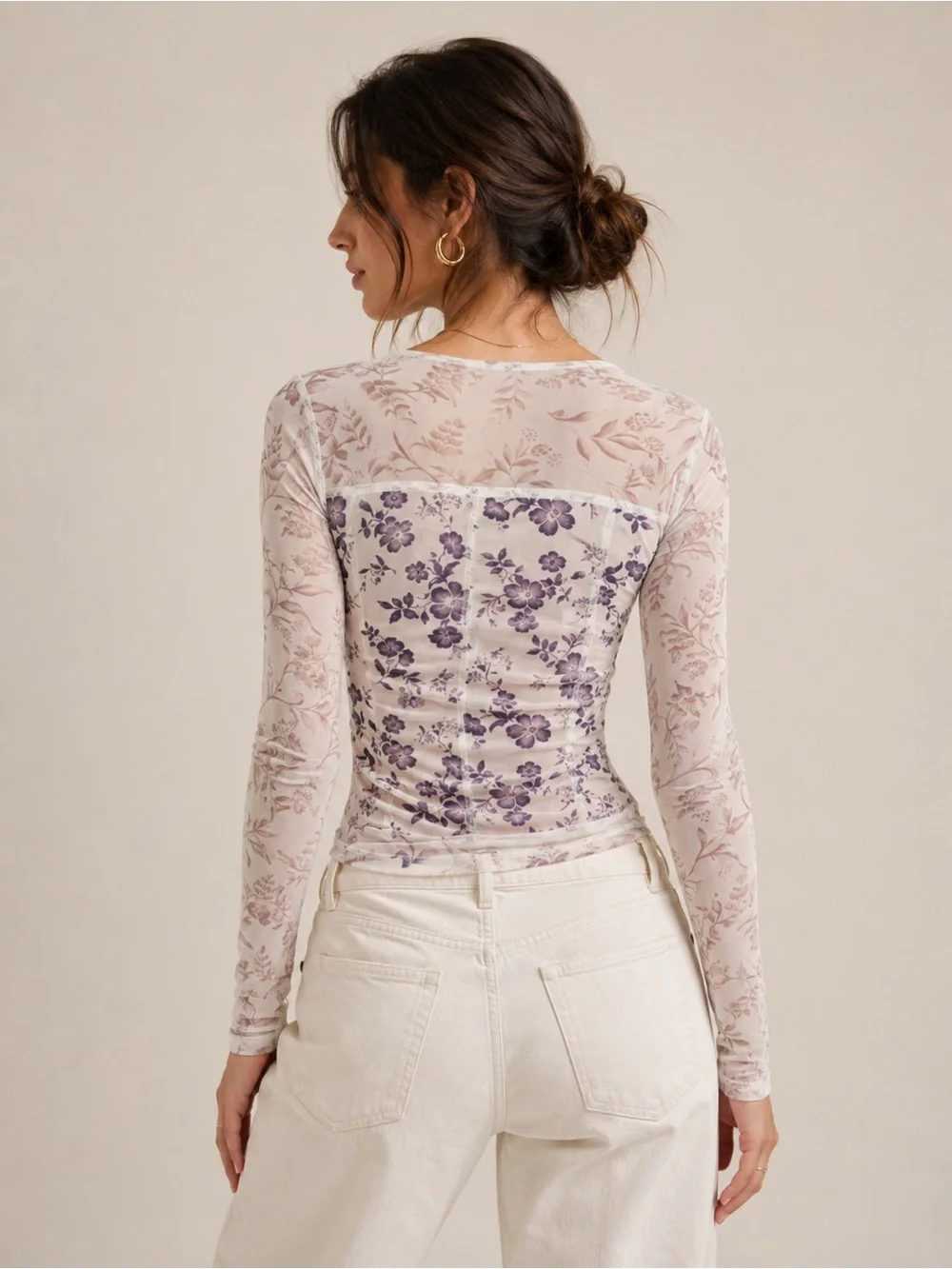 🎉LAST PIECE🎉FREE PEOPLE Betty's Garden Top‎ in Neutral Combo